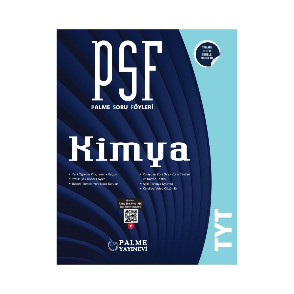 PALME PSF YKS TYT KİMYA SORU KİTABI